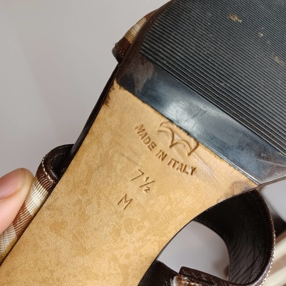 Isaac brown and beige sandals double strap Size 7.5 - Picture 9 of 11